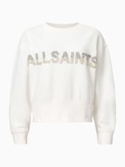 AllSaints White Separo Pearl Sweatshirt - Image 6 of 7