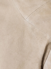 AllSaints Grey Sadler Suede Jacket - Image 9 of 9