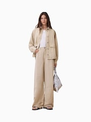 AllSaints Natural Hettie Shacket - Image 2 of 9