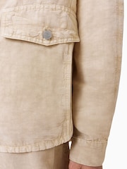AllSaints Natural Hettie Shacket - Image 6 of 9