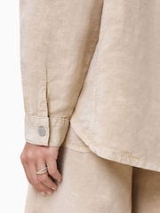 AllSaints Natural Hettie Shacket - Image 7 of 9