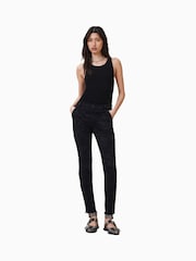 AllSaints Black Duran Skinny Cargo Jeans - Image 1 of 9