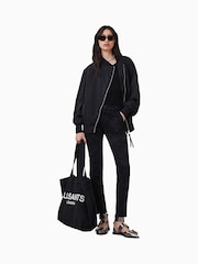 AllSaints Black Duran Skinny Cargo Jeans - Image 3 of 9