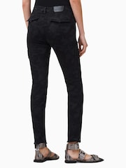 AllSaints Black Duran Skinny Cargo Jeans - Image 5 of 9