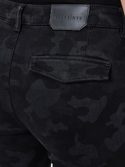 AllSaints Black Duran Skinny Cargo Jeans - Image 9 of 9