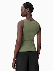 AllSaints Green Katarina Tank - Image 7 of 8