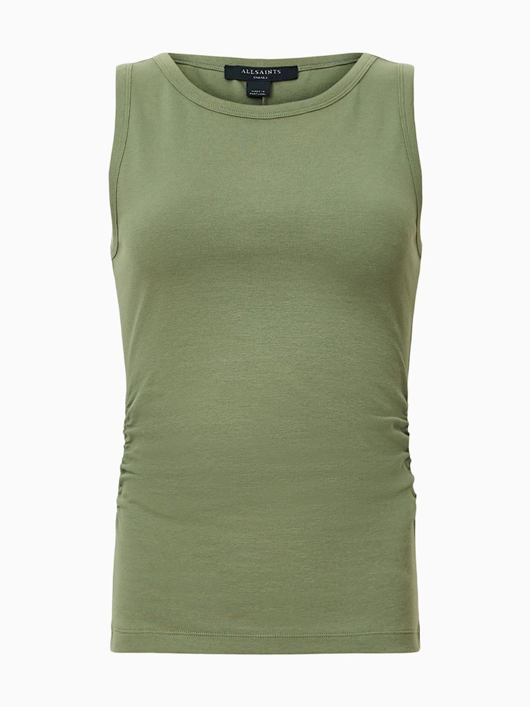 AllSaints Green Katarina Tank - Image 8 of 8