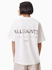 AllSaints Off White Underground Etta 100% Organic Cotton T-Shirt - Image 2 of 7