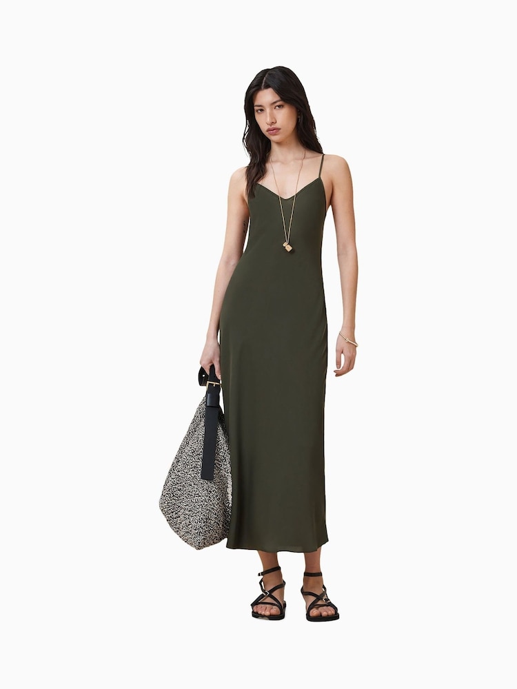 AllSaints Green Bryony Dress - Image 1 of 6