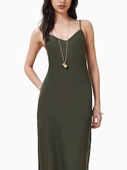 AllSaints Green Bryony Dress - Image 2 of 6