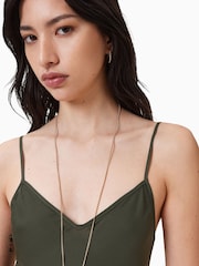 AllSaints Green Bryony Dress - Image 3 of 6