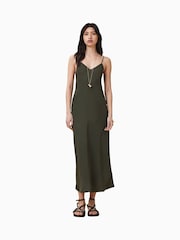 AllSaints Green Bryony Dress - Image 4 of 6