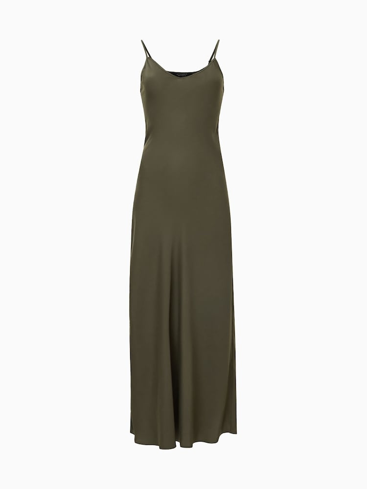AllSaints Green Bryony Dress - Image 6 of 6