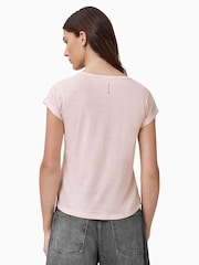 Rosa - Camiseta AllSaints Anna V 100% algodão orgânico - Imagem 7 de 8