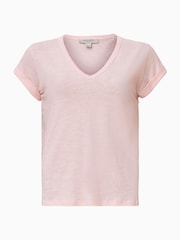 Rosa - Camiseta AllSaints Anna V 100% algodão orgânico - Imagem 8 de 8