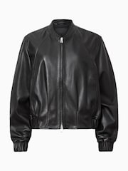 AllSaints Black Martina Bomber Jacket - Image 10 of 10