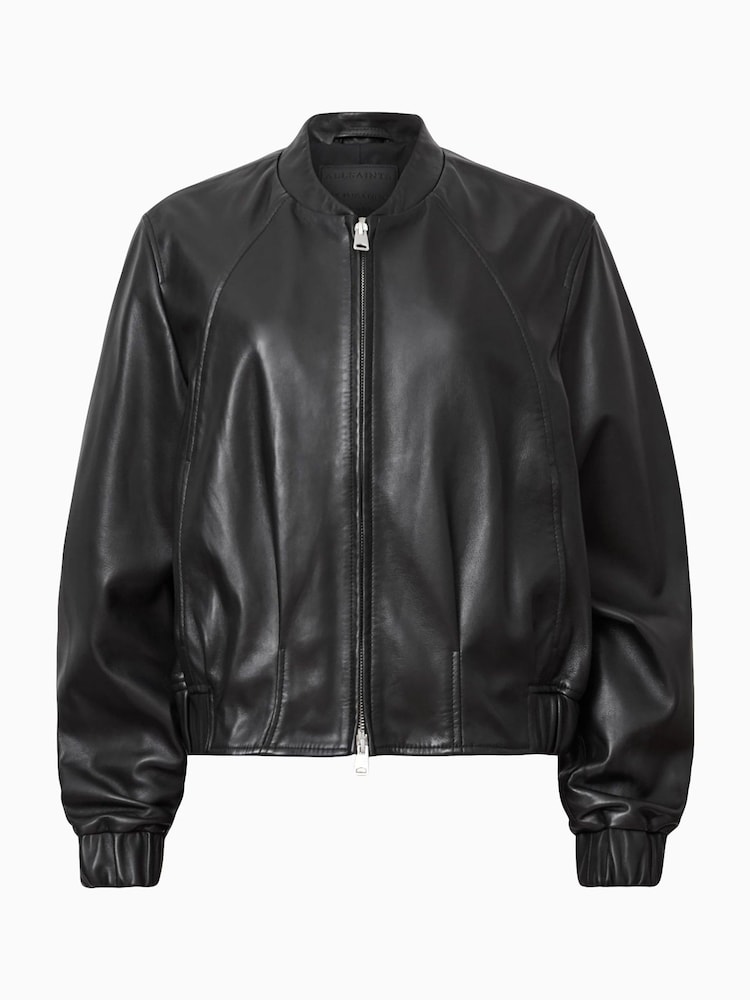 AllSaints Black Martina Bomber Jacket - Image 10 of 10 AllSaints Black Martina Bomber Jacket - Image 10 of 10