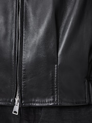 AllSaints Black Martina Bomber Jacket - Image 8 of 10