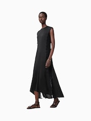 AllSaints Black Lyra Dress - Image 4 of 8