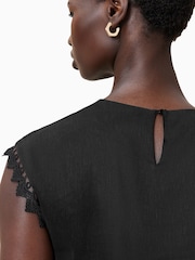 AllSaints Black Lyra Dress - Image 5 of 8