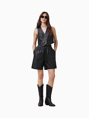 AllSaints Black Arla Lea Waistcoat - Image 4 of 7
