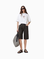 AllSaints White Eternal Etta 100% Organic Cotton T-Shirt - Image 6 of 9