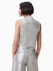 Colete AllSaints Andrea 100% de algodão - Imagem 6 de 7