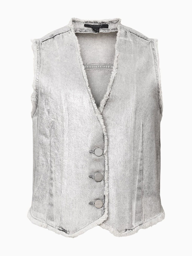 Colete AllSaints Andrea 100% de algodão - Imagem 7 de 7