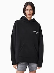 AllSaints Black Shkull Etienne Hoodie - Image 1 of 8