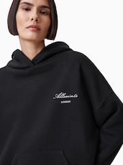 AllSaints Black Shkull Etienne Hoodie - Image 4 of 8
