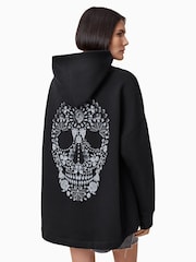 AllSaints Black Shkull Etienne Hoodie - Image 6 of 8