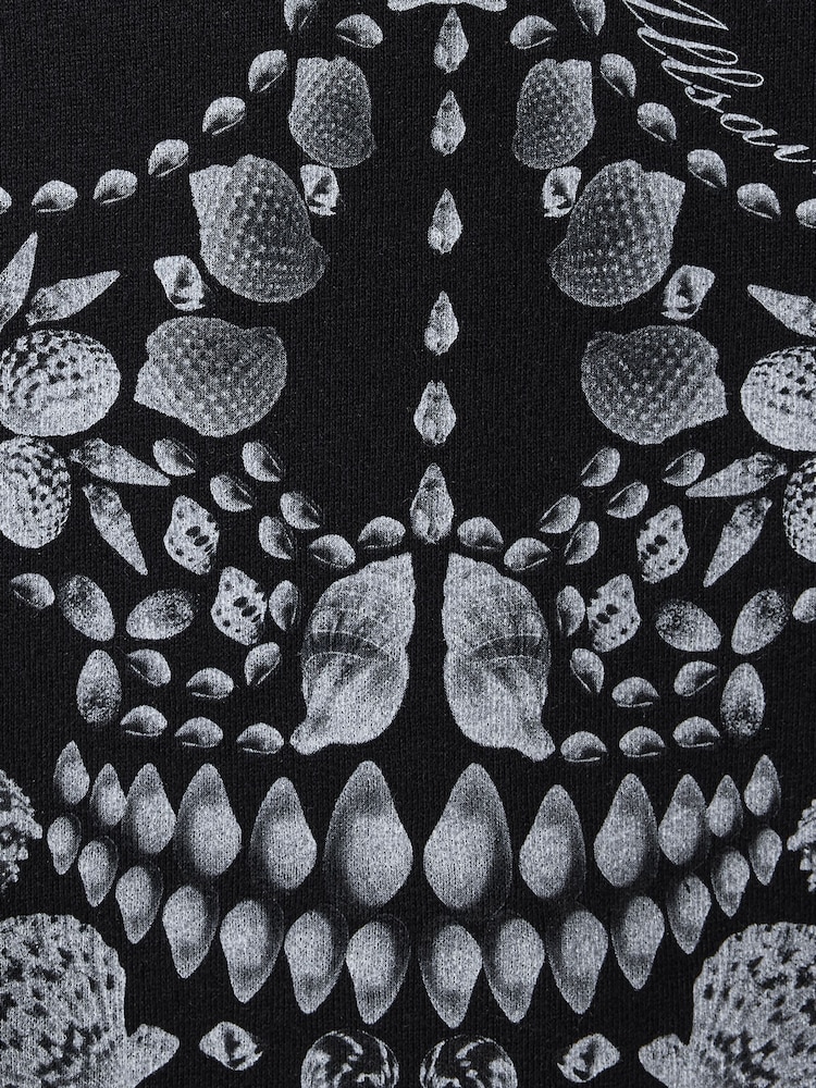 AllSaints Black Shkull Etienne Hoodie - Image 8 of 8