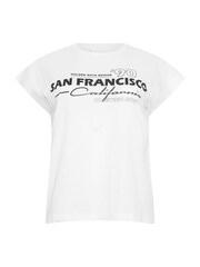 PixieGirl Petite White San Francisco Slogan Short Sleeve 100% Cotton T-Shirt - Image 5 of 5
