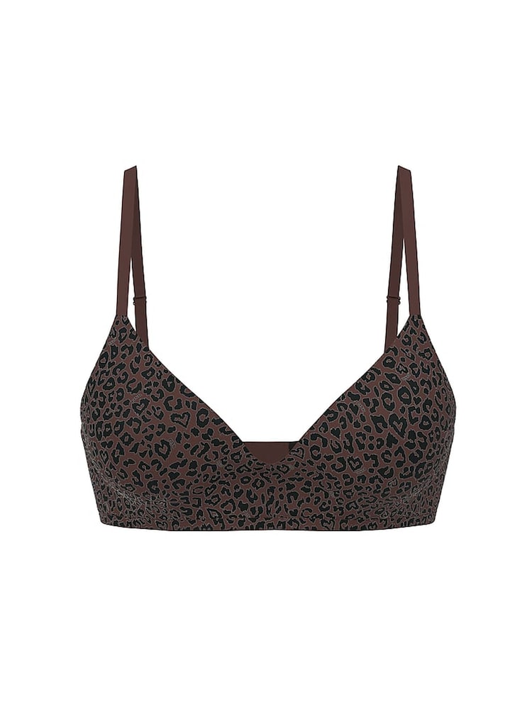 Victoria's Secret PINK Leopard Brown Non Wired Push Up Bra - Image 3 of 3