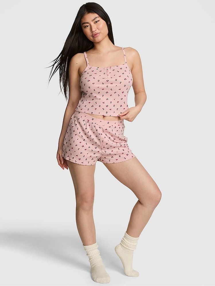 Victoria's Secret PINK Dollhouse Pink Pyjama Short Bottoms - Image 1 of 2 Victoria's Secret PINK Dollhouse Pink Pyjama Short Bottoms - Image 1 of 2