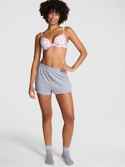 Victoria's Secret PINK Medium Heather Grey Pyjama Short Bottoms - Image 1 of 3
