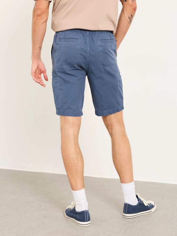 Albastru deschis - FatFace Pull On Garment Dye Utility Shorts - Imaginea 2 din 7