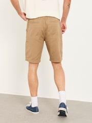 Inchis Natural - FatFace Pull On Garment Dye Utility Shorts - Imaginea 2 din 6