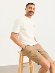 Inchis Natural - FatFace Pull On Garment Dye Utility Shorts - Imaginea 5 din 6