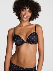 Victoria's Secret PINK Black Cherry Super Push Up Bra - Image 1 of 3