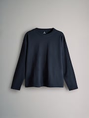 The Set Navy/Stripe/Neutral/Khaki 4 Pack Heavyweight Long Sleeve T-Shirts - Image 2 of 7