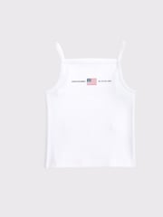 Abercrombie & Fitch Graphic Print Alto Neck Apron Tank Top - Imagen 1 de 1