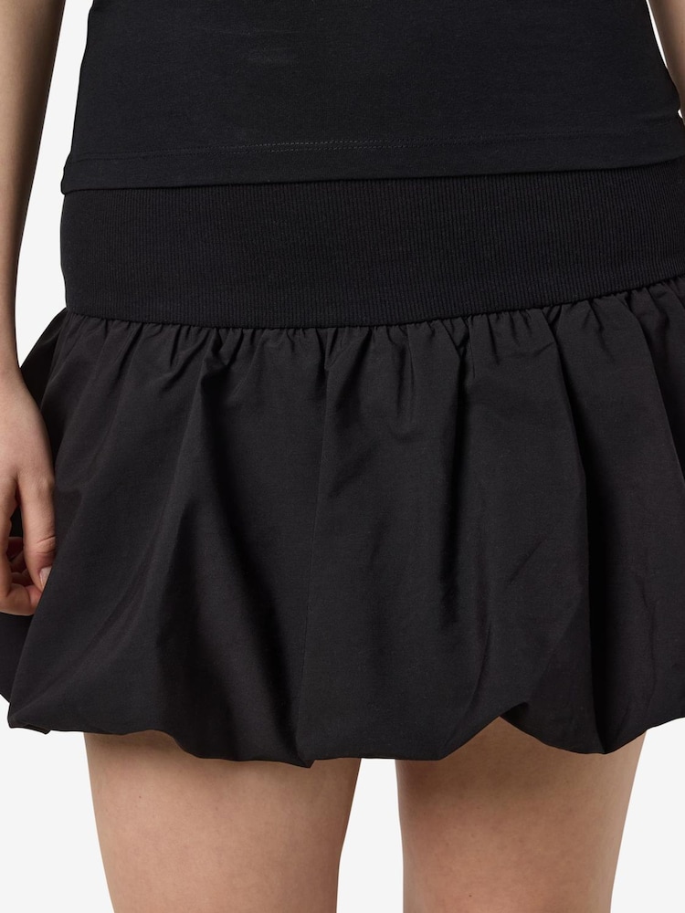 NOISY MAY Black Balloon Bubble Mini Skirt - Image 2 of 4