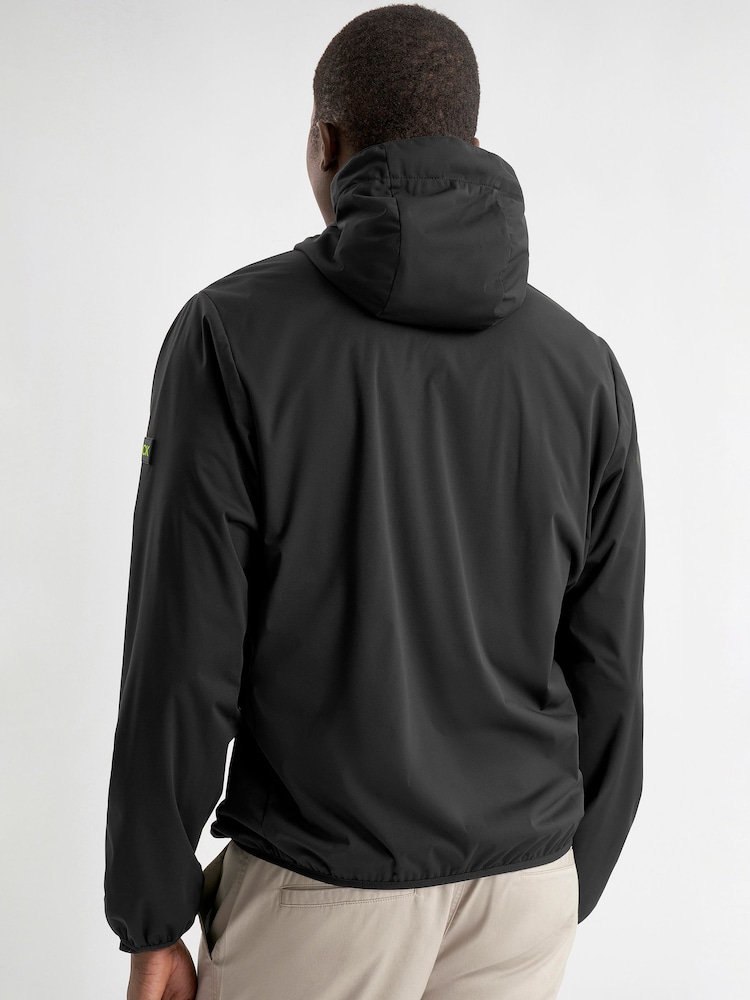 Preto - Blusão corta-vento com capuz Calvin Klein Golf Augusta Lined - Imagem 2 de 10