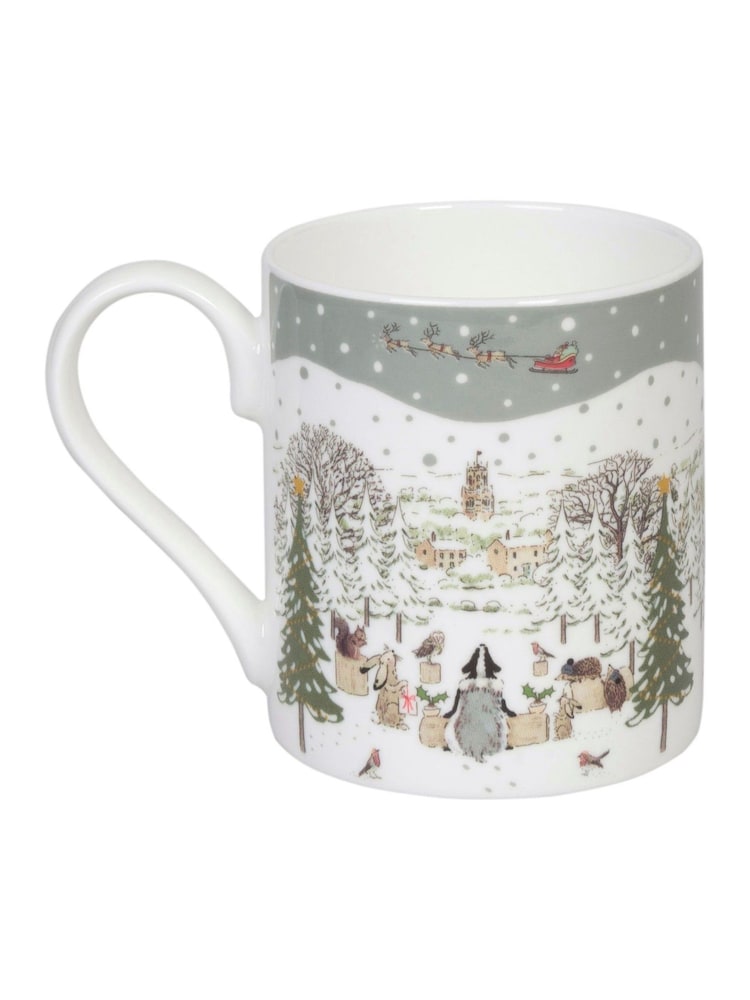 Sophie Allport White Festive Forest Let It Snow Mug - Image 2 of 2 Sophie Allport White Festive Forest Let It Snow Mug - Image 2 of 2