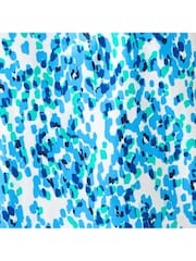 Roman Blue Abstract Spot Print Button Vest - Image 8 of 9