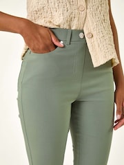 Roman Green Lift Sculpt Shape Cropped Trousers - Image 5 of 5