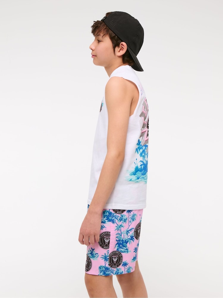 Abercrombie & Fitch Pink Inter Miami Swim Shorts - Image 2 of 7