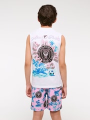 Abercrombie & Fitch Pink Inter Miami Swim Shorts - Image 3 of 7