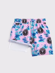 Abercrombie & Fitch Pink Inter Miami Swim Shorts - Image 7 of 7